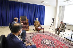 دیدار وزیر امور خارجه با حضرت آیت‌الله جوادی آملی