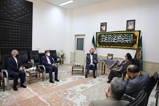 دیدار وزیر امور خارجه با حضرت آیت الله سعیدی تولیت حرم حضرت معصومه«س»