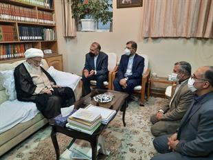 دیدار وزیر امور خارجه با حضرت آیت‌الله صافی گلپایگانی