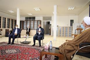 دیدار وزیر امور خارجه با حضرت آیت‌الله جوادی آملی