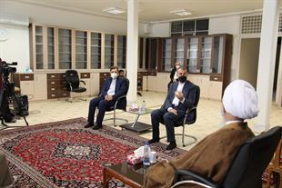 دیدار وزیر امور خارجه با حضرت آیت‌الله جوادی آملی